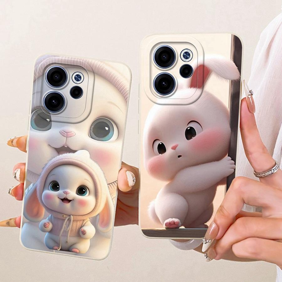 Casing For OPPO Reno 15F reno15 F 5G CPH2801 Aesthetic Luxury Cute Rabbit Silicone Phone Case OPPO Reno15 5G Soft Cover