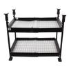 2 Tier Sliding Pull Out Drawer Organizer Carbon Steel Pull Out Cabinet Drawer Organizer for Kitchen