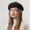 British Retro Wool Beret Female Autumn and Winter Painter Hat Showing Face Small Versatile Warm Hat