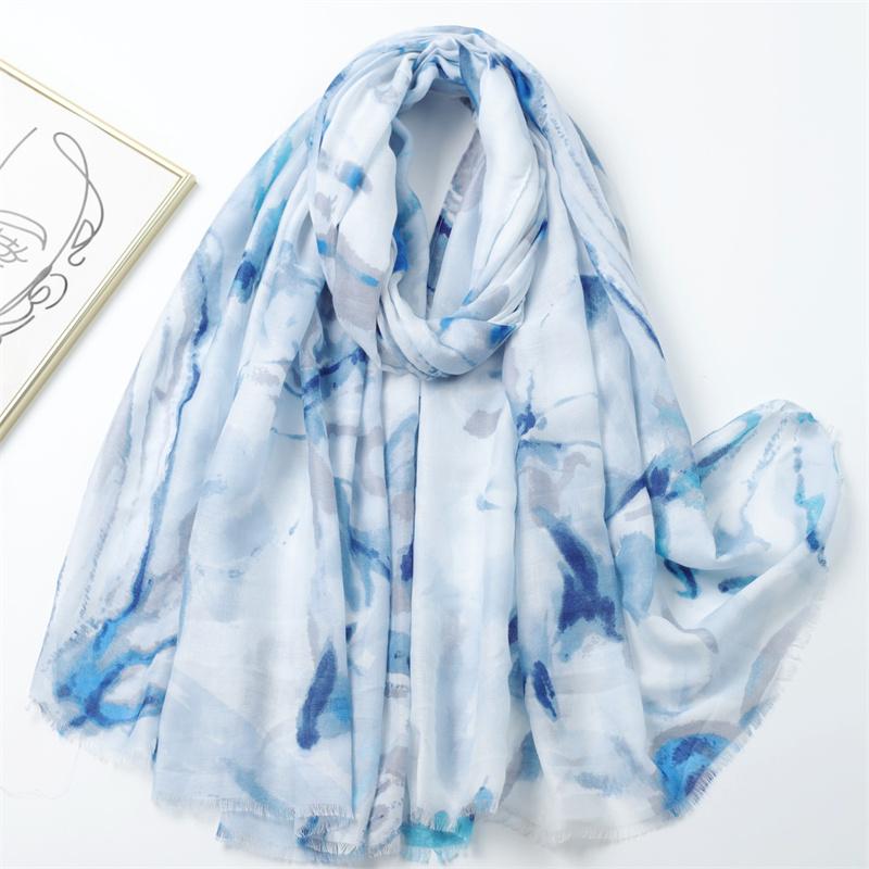 Women Summer Thin Viscose Cotton Scarf Lovely Animal Butterfly Fringe Shawls And Wraps Pashmina Stole Bufanda Muslim Hijab Sjaal
