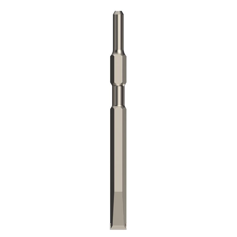 Hexagonal 0810 Jackhammer Chisels: Pointed & Flat Alloy Chisels 17x260mm