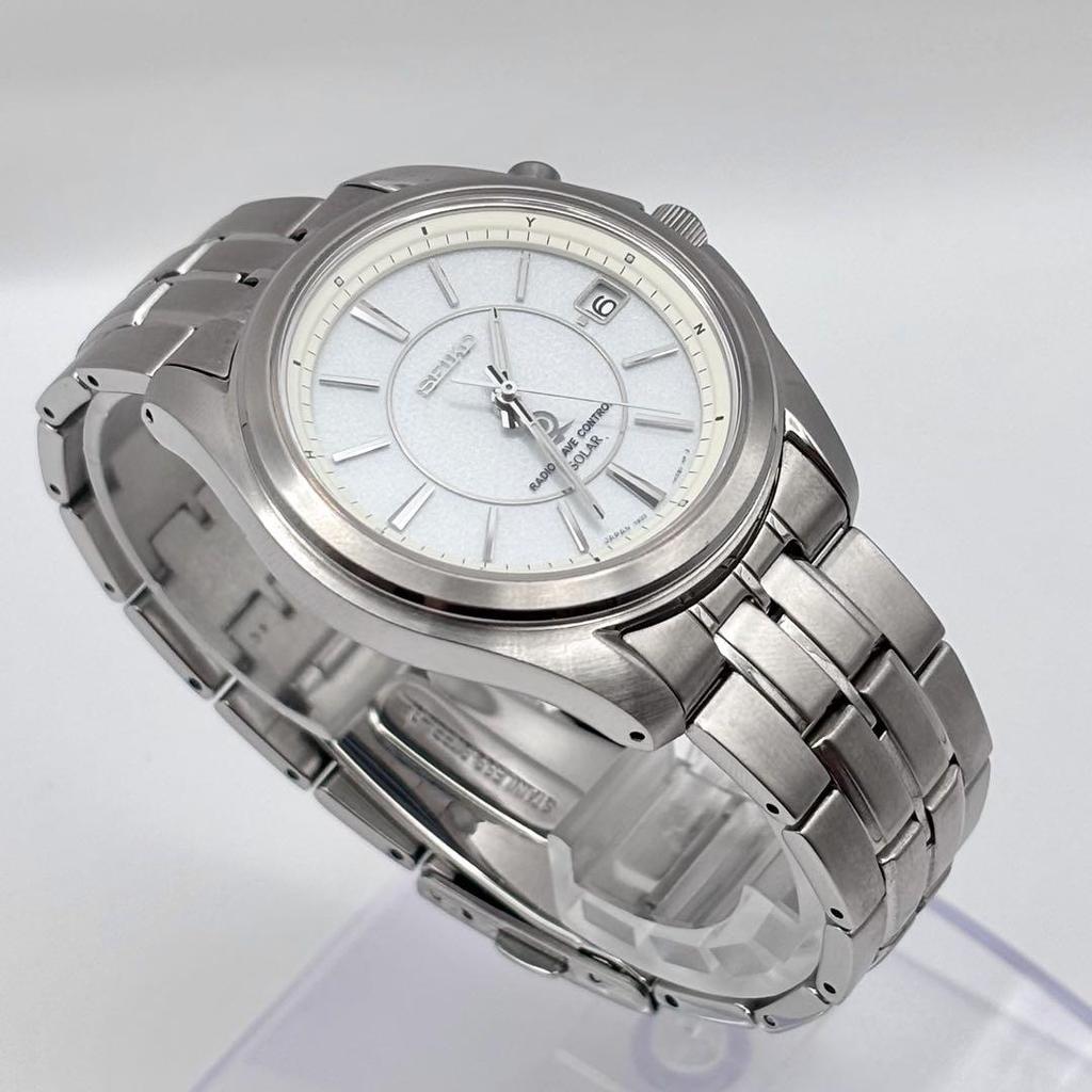 [USED] SEIKO Solar Radio-Controlled Wristwatch, Fukuyama Transporting 60th Anniversary Model, Working
