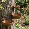 Vintage Rusty Rain Collectors Insect Drinking Cup Insect Drinking Cup Outdoor Yard Decor