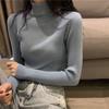 Women's Slim Fit Solid Turtleneck Sweater - Versatile Fashion Knit Pullover for Autumn & Winter