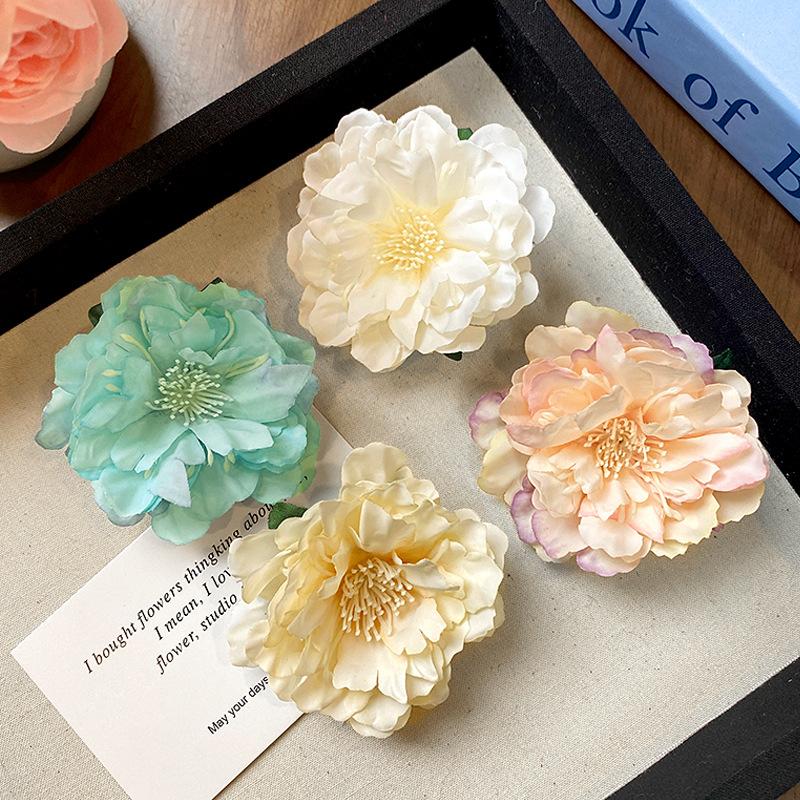 Böhmische Orchideenblüten Haarspange Romantische Braut Haarspangen Frauen Strand Hochzeit Urlaub Blume Pony Clip Haarnadel Haarschmuck