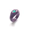 Aesthetic Candy Fun Resin Acrylic Imitated Crystal Geometric Round Classic Open Ring Fashion Irregular Rings Women Men Jewelry