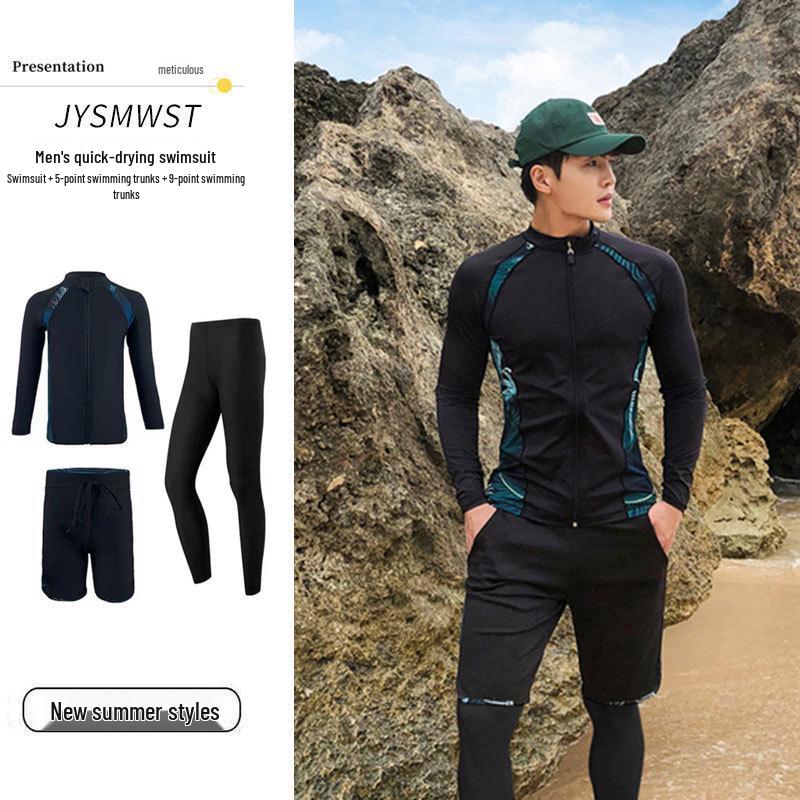 Quick-Dry Men's and Women's Long Sleeve Diving Suit - Split Design for Snorkeling, Surf, and Warmth Protection