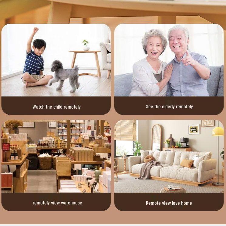 Joan 360° HD Dual-Screen WiFi Camera with Remote Phone and Voice Control for Home Monitoring