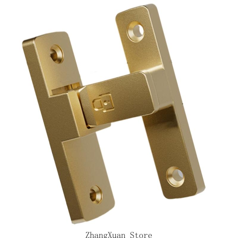 Zinc Alloy 90 Degree Latches Door Lock Without Drilling Required for Home Office and More Types Easy Installion