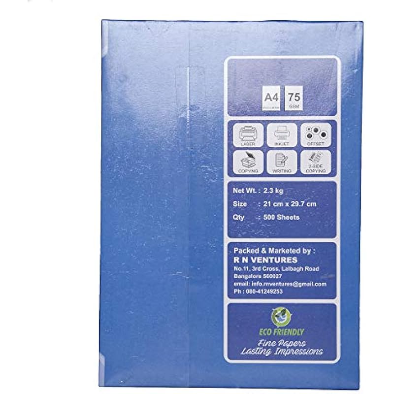 Cubic Multipurpose White Copier Paper 75 GSM - A4 | 500 Papers per Ream | 1 Ream белый