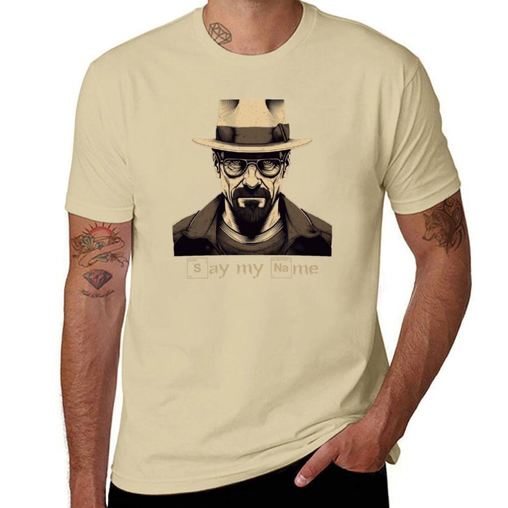 Breaking Bad Tshirt, Heisenberg Say My Name Shirt T-Shirt graphics tees Short sleeve tee men