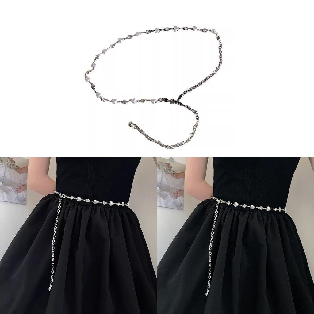 Womens Summer Pearl Waist Chain With Heart Design And Water Drilled Accents For Casual Dress Casual Wear