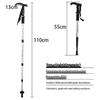 ML Unisex 3-Section Straight Handle Aluminum Trekking Pole