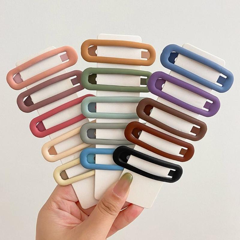 Pack Of 12 Bright Mixture Hair Clamps Thin Not Slip Hairpins For Women Girls Daily Use