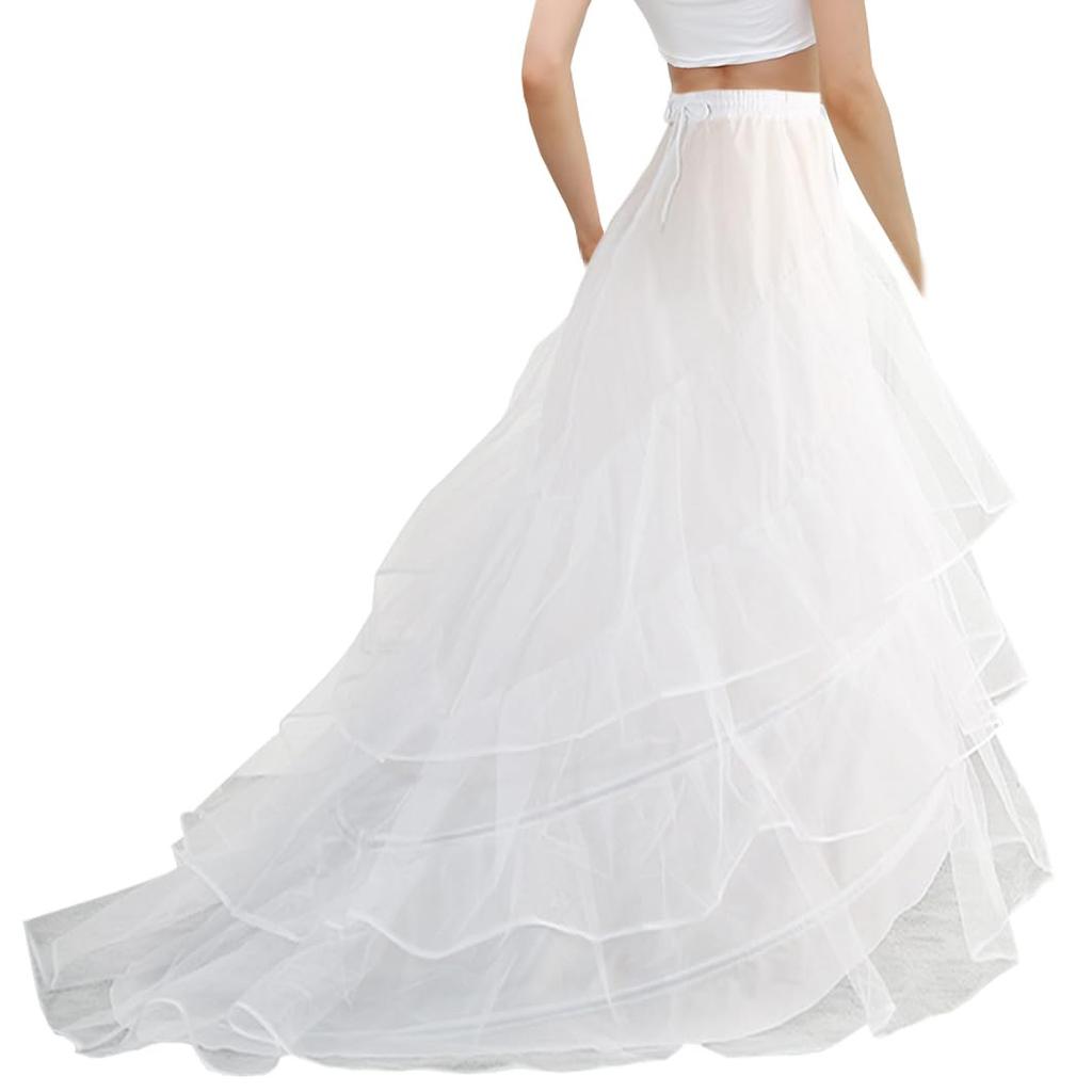 Wedding Petticoat Bridal Underskirt Hoop Crinoline Slip Mermaid Petticoats Fishtail for Ball Gown Prom Dress Customized