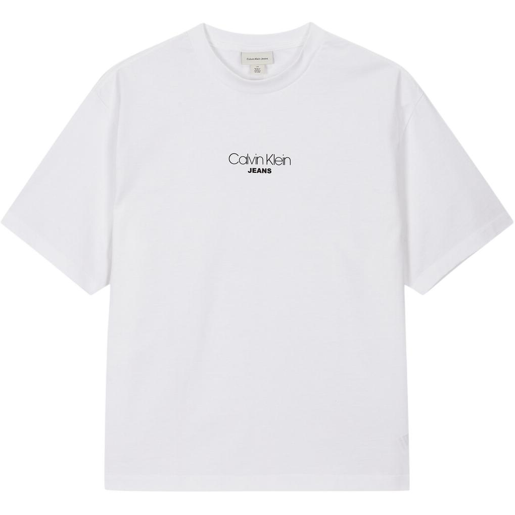 

Calvin Klein Loose Comfortable Versatile Letter Round Neck Short Sleeve T-Shirt Men tops 4RC851G-YAA L