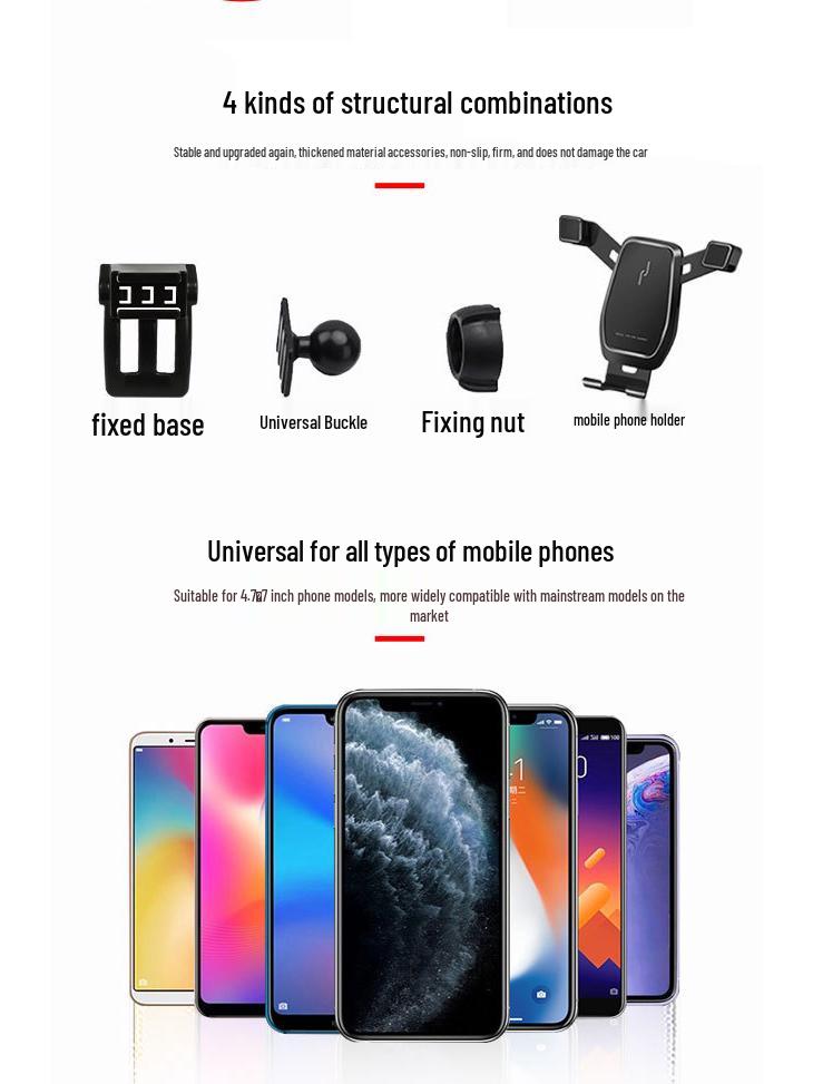 Borgward BX7 (2016-2018) Wireless Charging Car Phone Holder with Navigation Function.