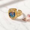 Butterfly Heart Pattern Versatile Finger Ring Titanium Steel 1 Pc