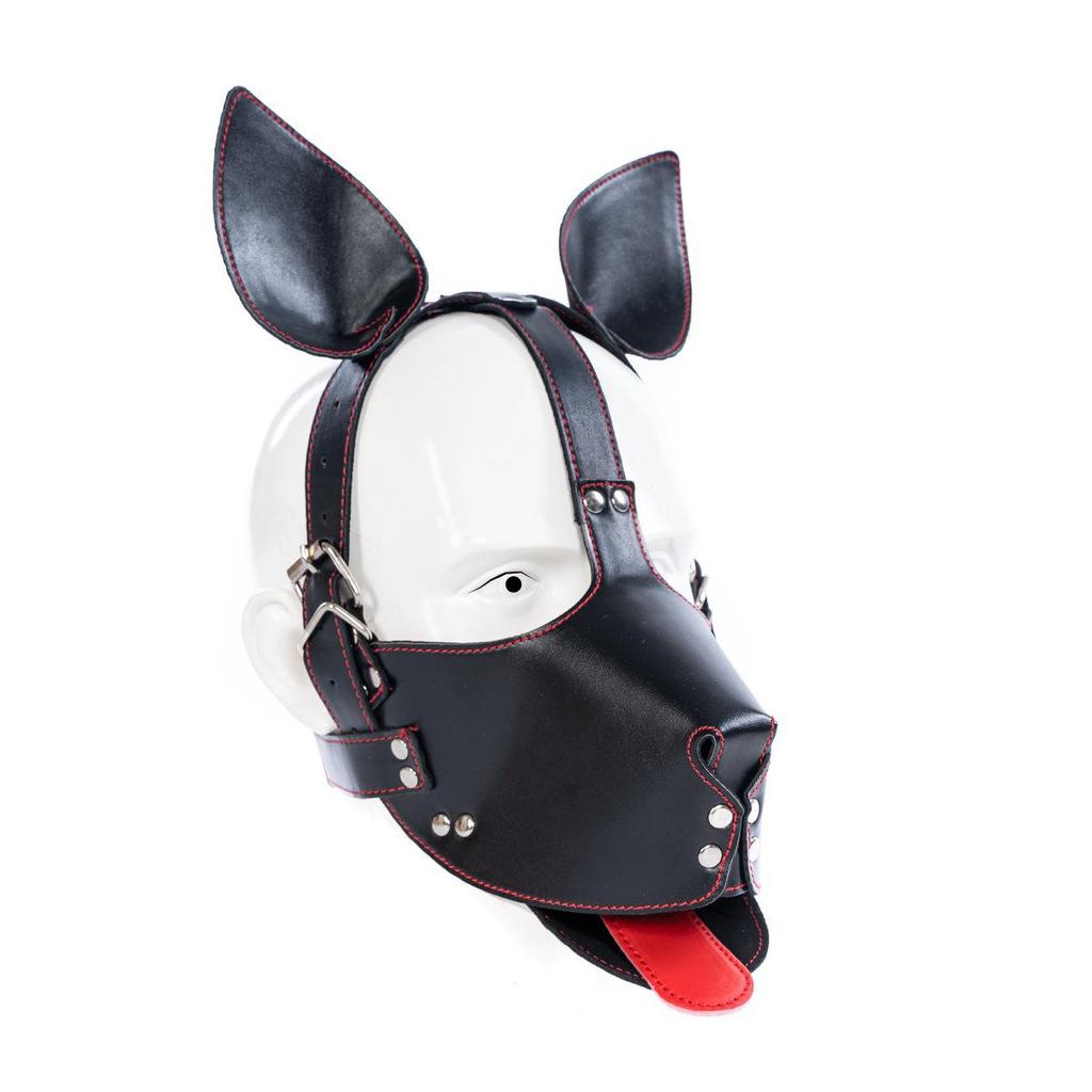 Five-Piece Kinky Pet Play Set: Crawling Suit, Kneeling Gloves, Dog Headgear, Knee Pads, Limb Restraints