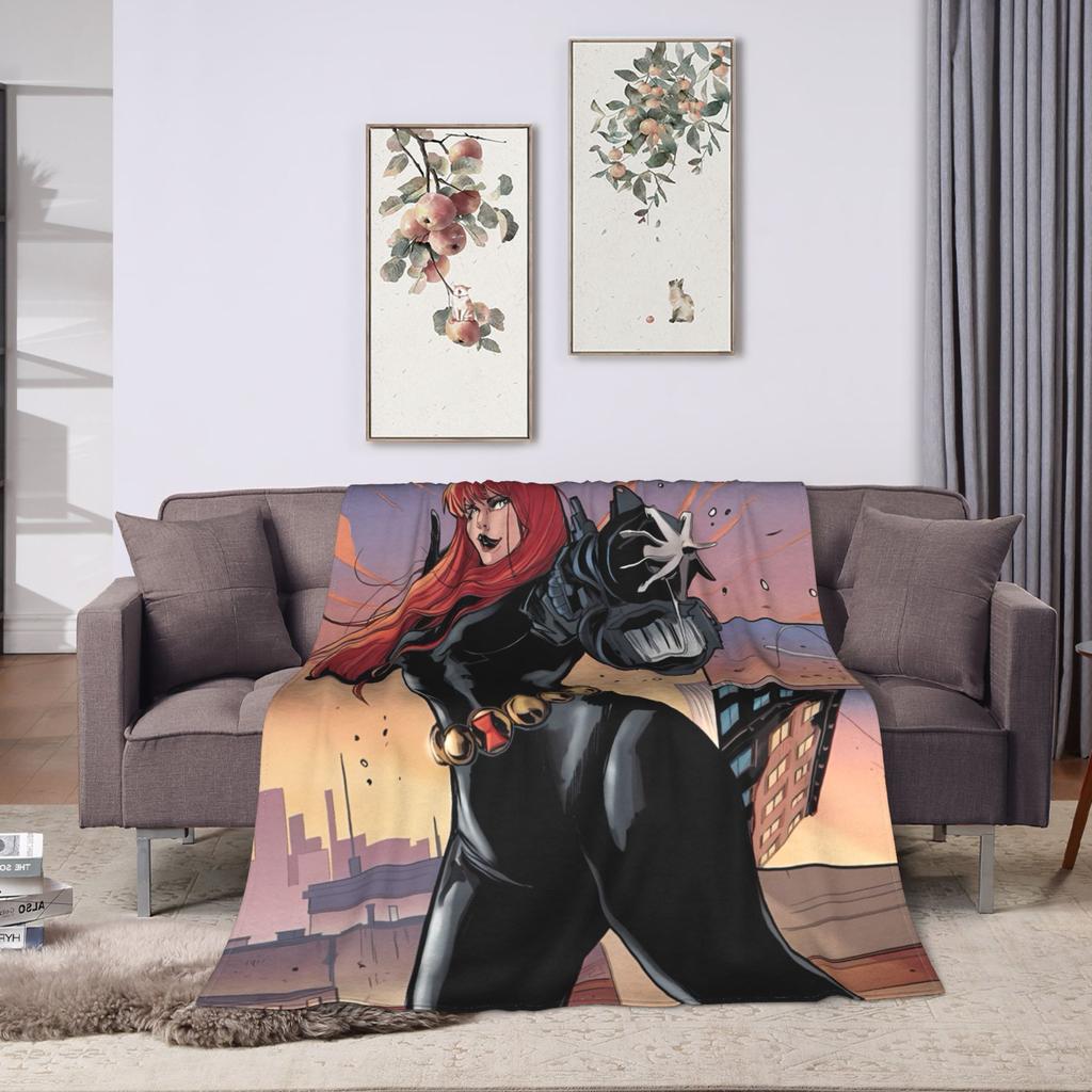 Black Widows Blanket Quality Warm Soft Throw Blanket Winter Child Couch Chair Comfortable Bedspread