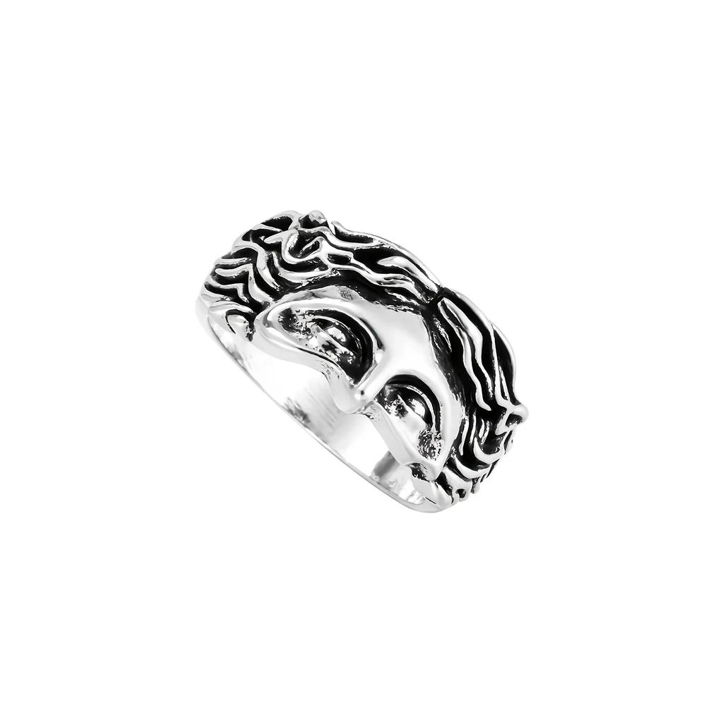 Vintage Punk Venus Sculpture Face Rings for Men and Women Renaissance Party Rings Jewelry Accessories