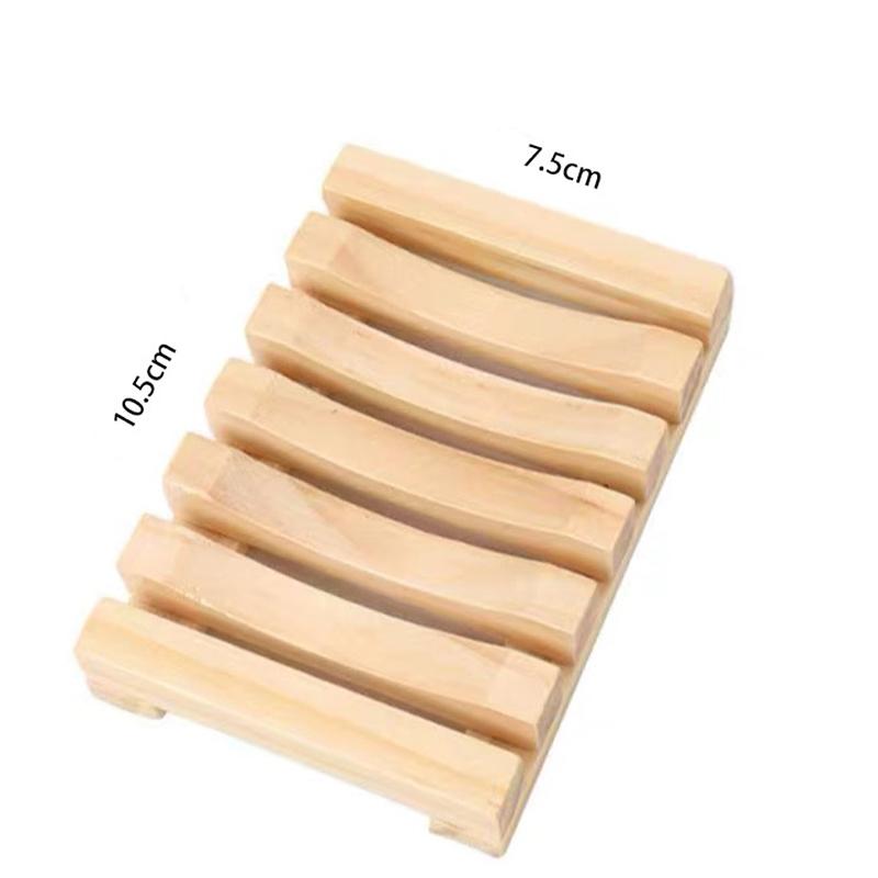 

Natural Bamboo Soap Holder Bathroom Toliet Soap Storage Rack for Home Soap Drain Wooden Organizers Tray Washroom Tools