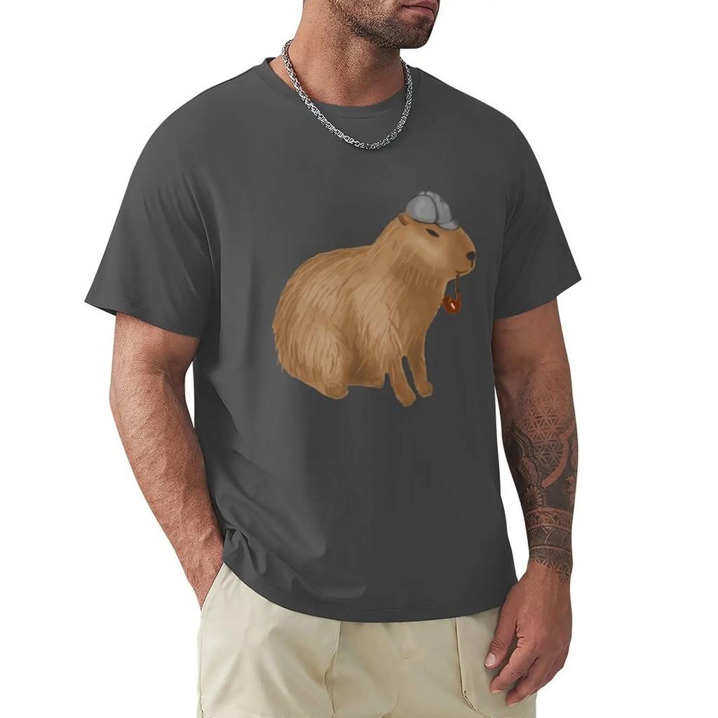 Capybara Baseballkappe Sherlock Capybara Klassische Trucker-Mütze Sommermann Outdoor-Sport-Print Baseballkappen