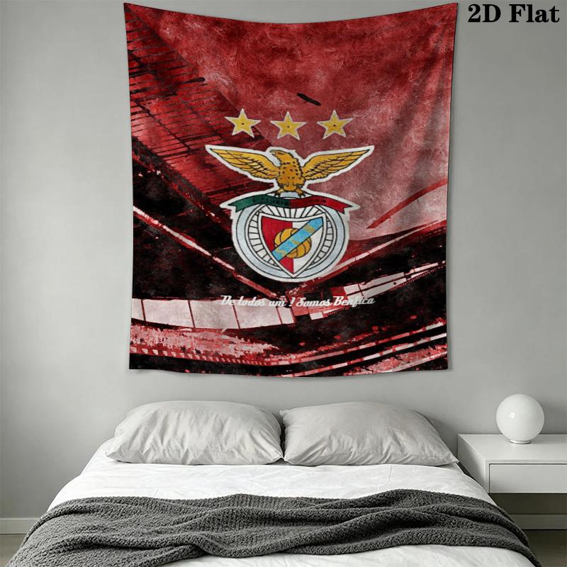 S.L. Benfica Wall Tapestry Aesthetic Wall Hanging Printed Fabric Blanket Decorative Tapestries for Bedroom Living Room Home Decor