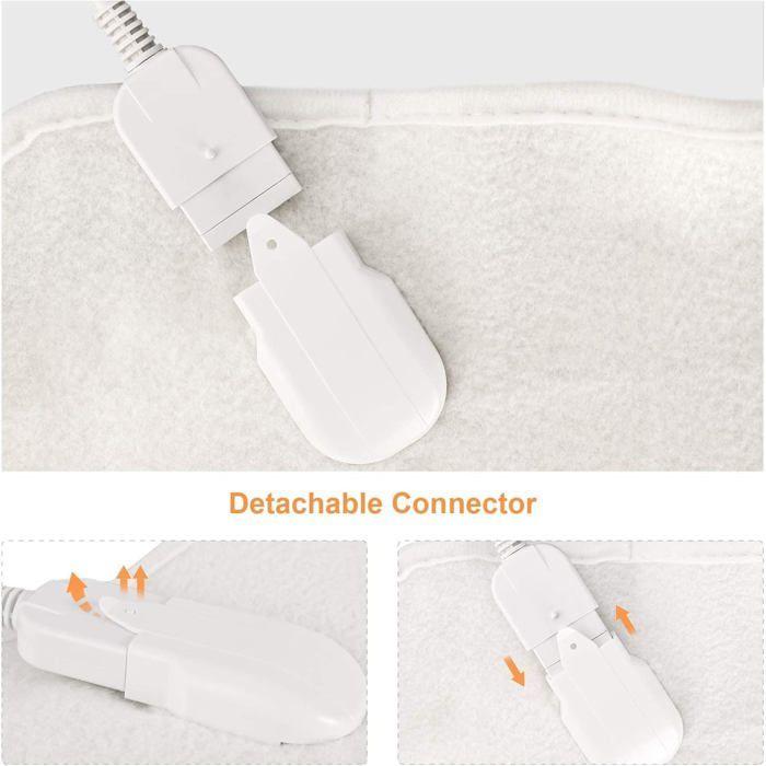 Electric Heated Mattress Topper - CELLUSTOP - 160x140 Cm - 3 Temperatures - 2 Remote Controls - Dual Zone