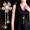 Elegant Floral Pendant Chain Necklace