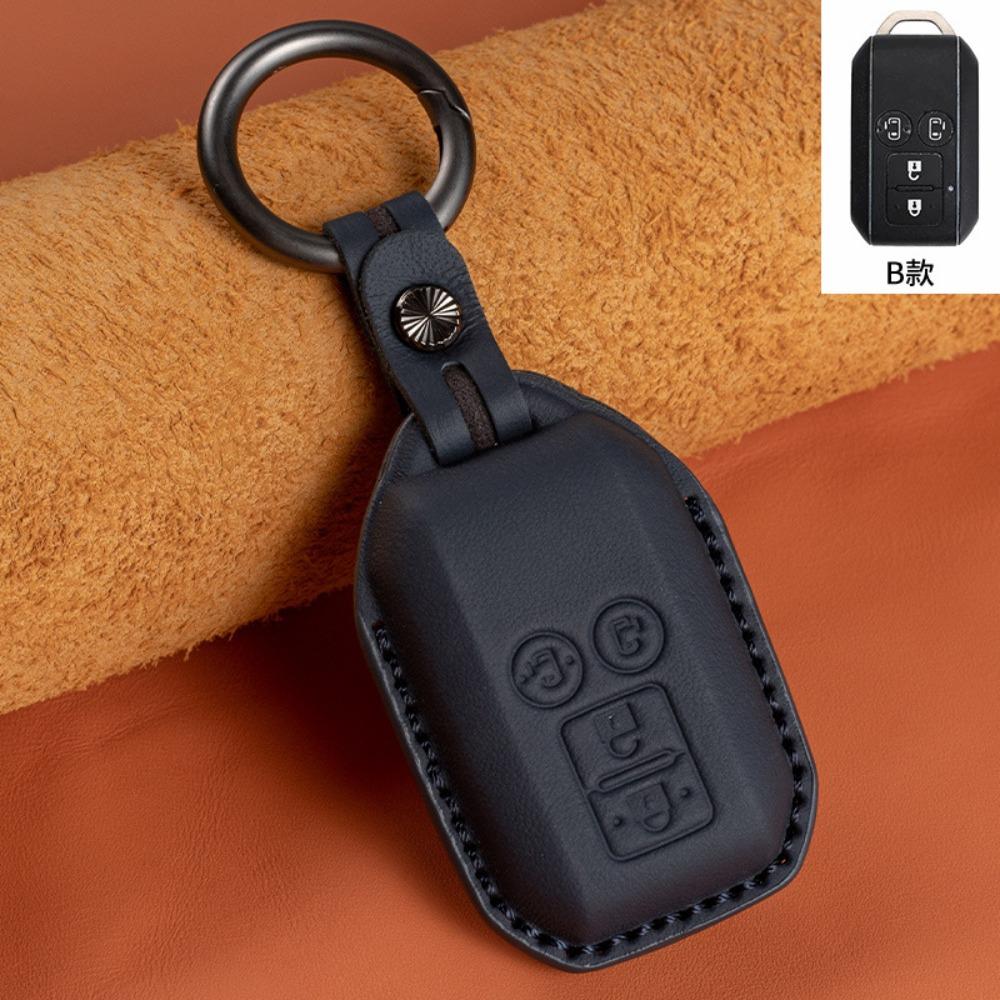 

Genuine Leather Key Cover for SUZUKI XL7 Solio Hustler Ertiga Premium Cowhide Key Case