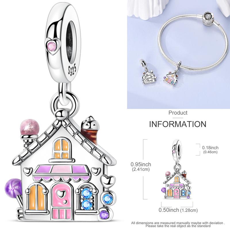 Christmas Bell Dangle Beads Copper Snowman Heart Elk Christmas Tree Snowman Fit Original Bracelet Women Jewelry