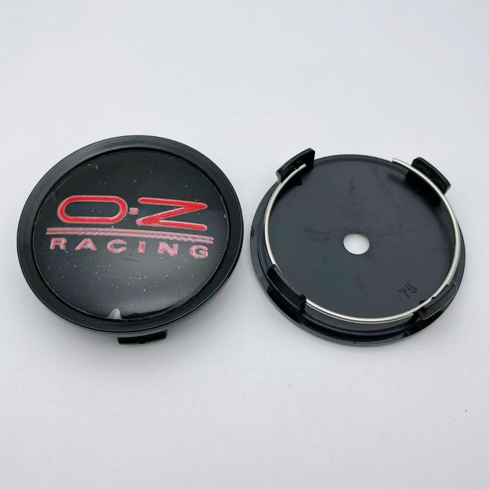 4pcs 75mm OZ O.Z Racing Logo Emblem Car Wheel Center Caps Wheels Hub Cap Hubcaps Auto Rim Centre Cover Styling Car Accessories