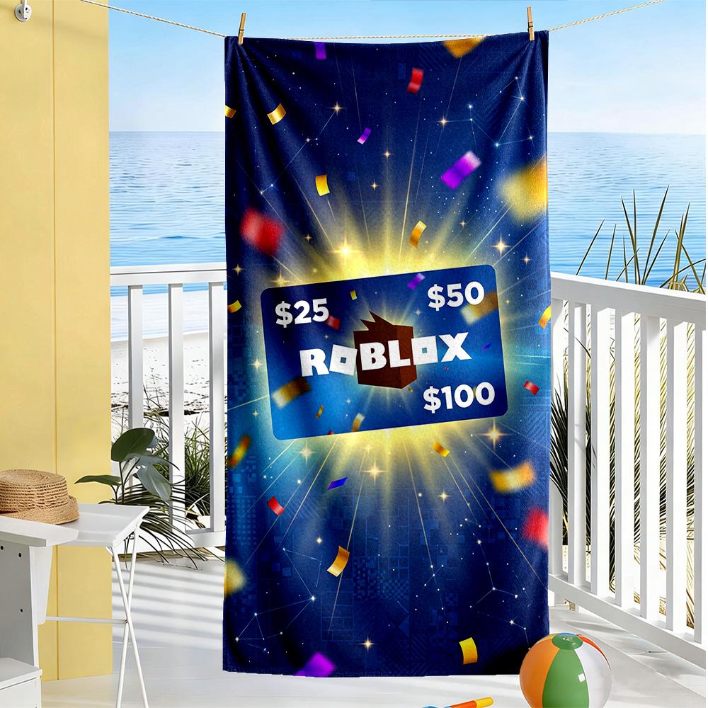 Roblox Beach Towel Quick-Dry Soft Microfiber Comfortable Lightweight