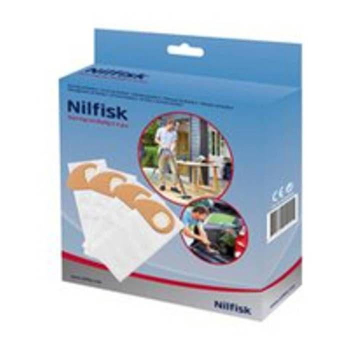 Vacuum Cleaner Bag - NILFISK - Buddy II - White - 4 Replacement Bags