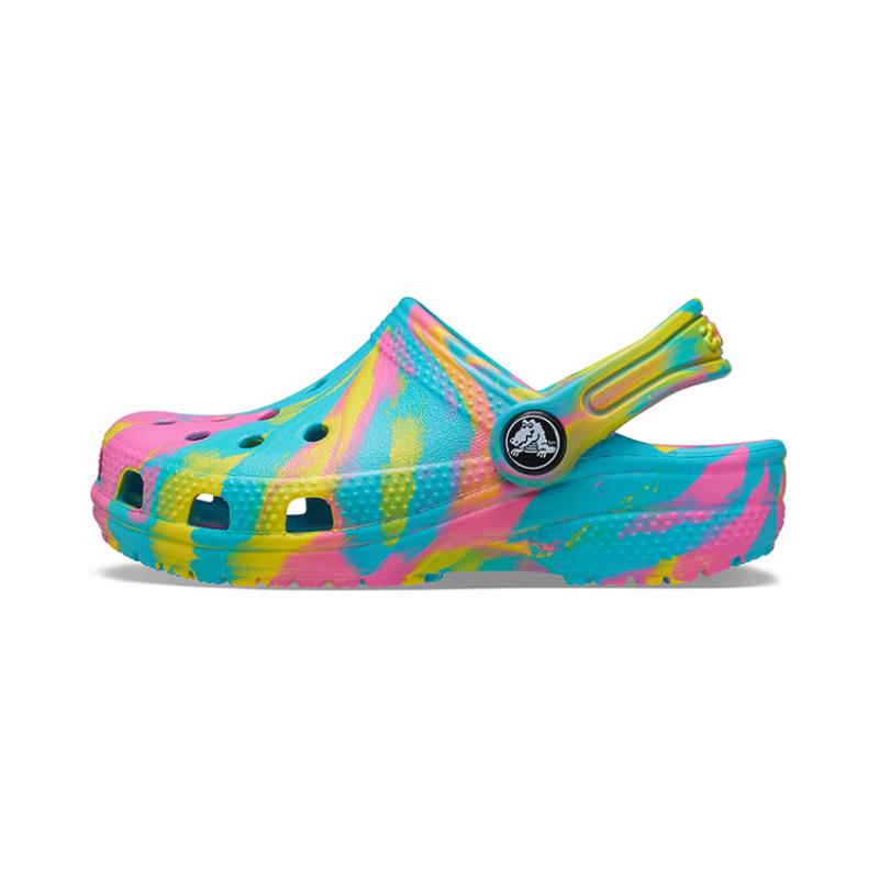 

Crocs Classic Clog Marbled Clog Comfortable and casual hole shoes blue children s style 37-38