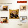 Floral Black Bear Embroidery Style Throw Pillow Covers Pattern Cushion Cover Suitable For Sofa Bedroom Car Pillow Cover