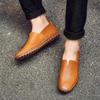 Mocassini da Uomo in Vera Pelle di Mucca Moda Mocassini Fatti a Mano Pelle Morbida Blu Slip-On Uomo e;#39;Scarpa da barca S Taglie forti 38-47