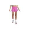Logo Print Solid Mid-Rise Loose Straight Casual Shorts Women Shorts Pink DX1032-623