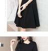 2025 Summer Women's Hepburn Style Retro Black Dress - Elegant, Slimming, High-End Design