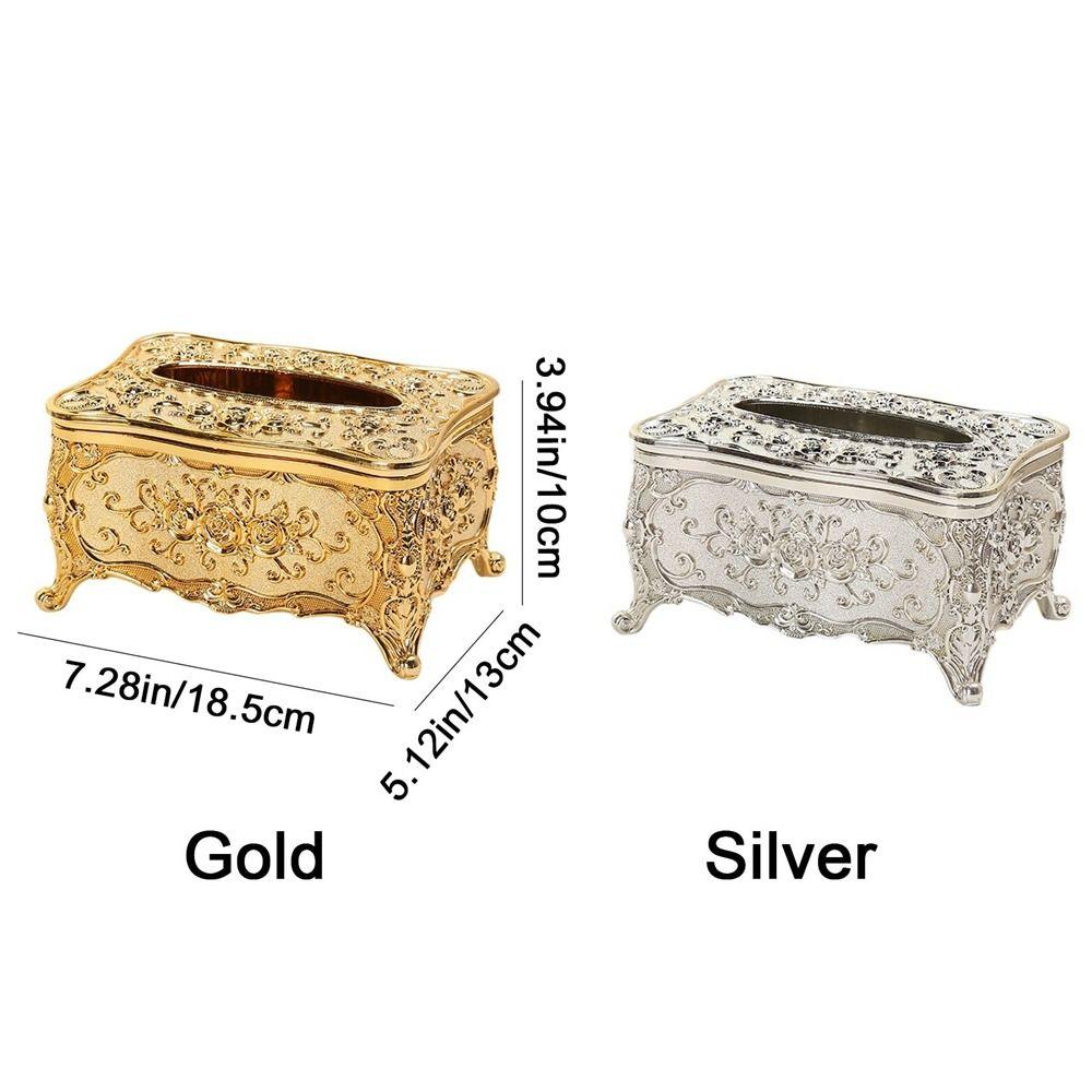 Rectangle European Style Tissue Boxes Large Capacity Napkin Extraction Box Paper Boxes for Home