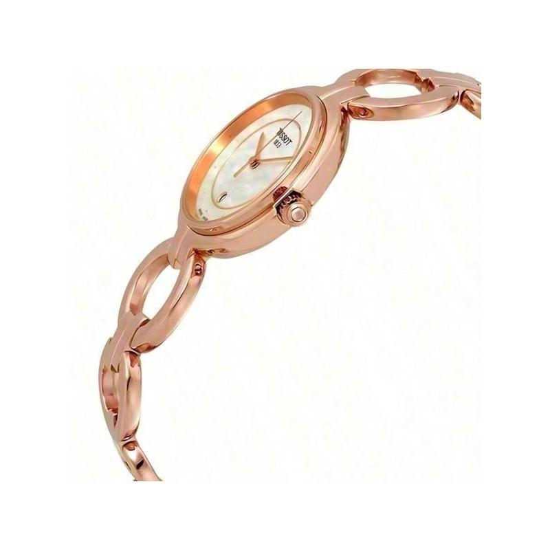 Tissot Flamingo Series Quartz Movement Diamond-set Calendar Waterproof Rose Gold Casual Elegant Women's Watch, Swiss Watch, T094.210.33.116.01