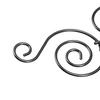 2pcs Iron Foldable Wall Candle Holder 7.48*13.98 in Black Golden White Wall Mount Candle Rack Swirl Pattern