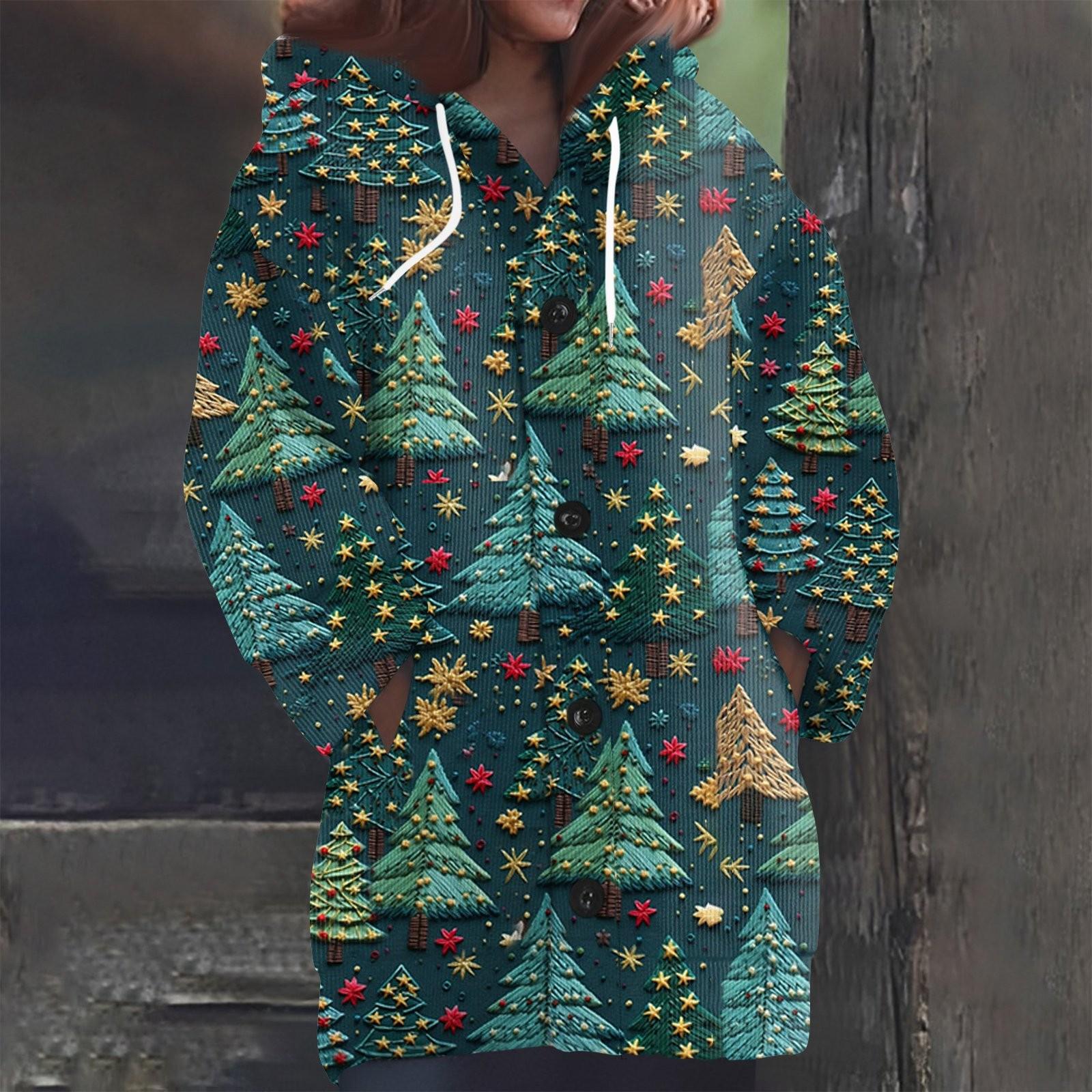 Women s Fashion Casual Long Sleeve Wool Knit Hoodie Button Cardigan M циан