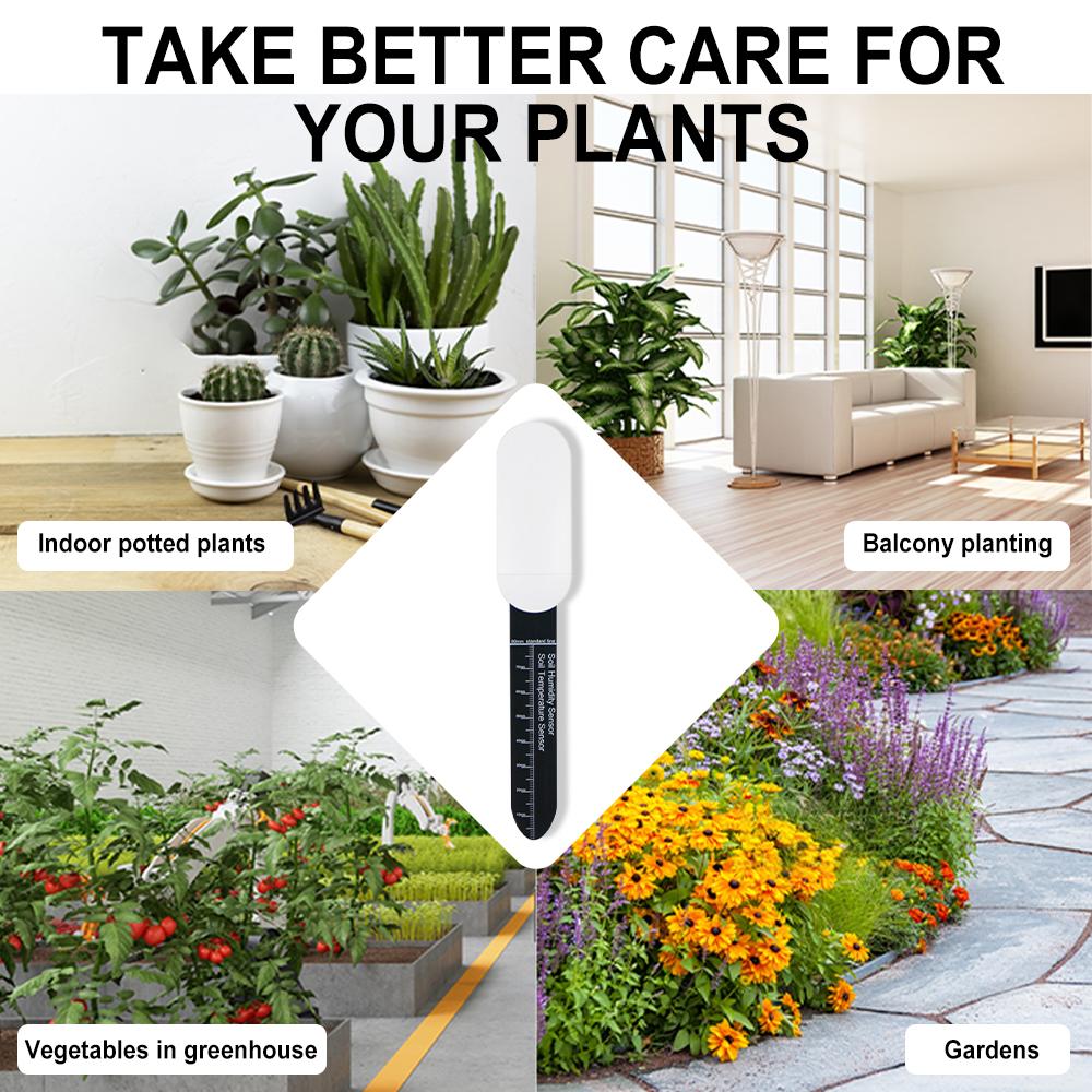 2/3/5/10pcs Zigbee Soil Moisture Sensor Smart Monitor Moisture Tester Flower Pot Soil Greenhouse Garden Planting Humidity Meter