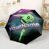 Haaland Personalized Text Umbrella Outdoor Automatic Umbrella Retractable Design with 8-Rib Durability Compact Design for Outdoor Daily Use
