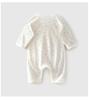 Newborn Summer Lightweight Cotton Romper - Butterfly Design, Bone-Free, Long Sleeve.