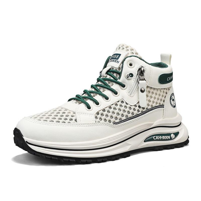 

Men s shoes summer breathable thin mesh casual sports shoes new foot cover high-top mesh shoes men s hollow trendy shoes 44