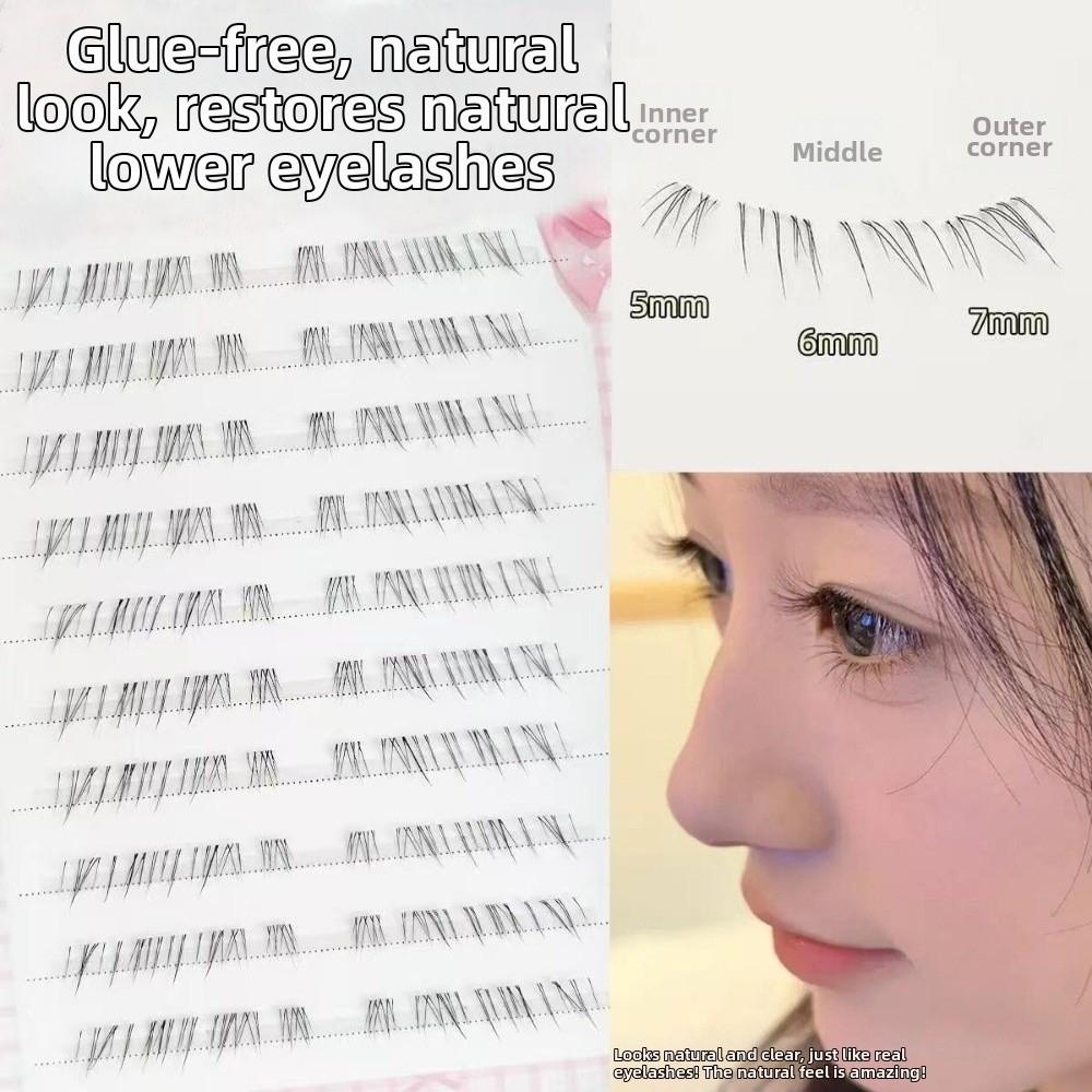 Gentle DIY Lashes Extension Black Lower Fake Eyelashes Self Adhesive Lower False Eyelashes  Party