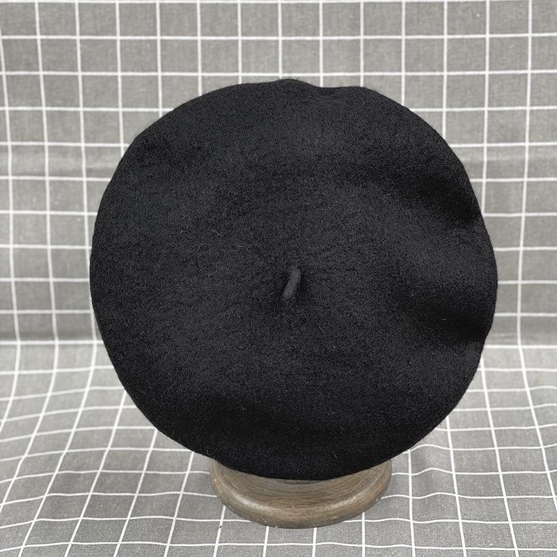 Huge Face Small~ Oversized Wool Beret Female British Retro Painter Hat Exaggerated Cloud Hat Internet Celebrity